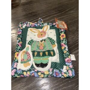 Vtg Cannon Franco Kitchen Pot Holder Bunny Rabbit